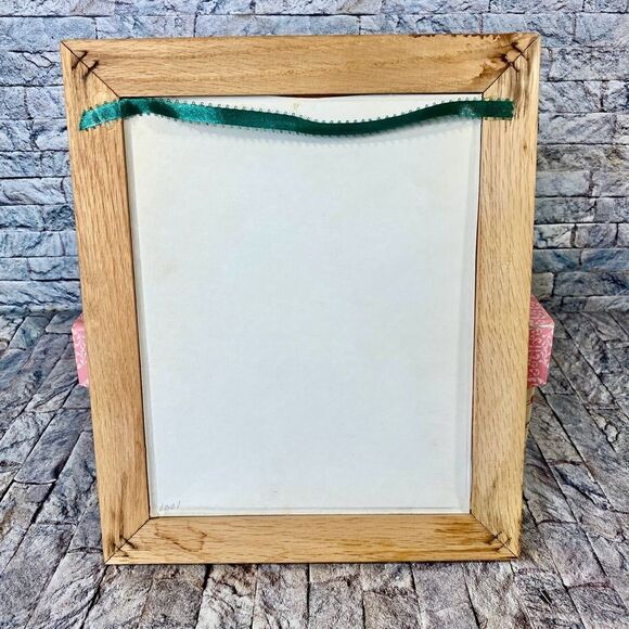 Red Wolf White Light Framed Numbered Painting by Kathryn Weisberg Vintage 1991 - Picture 3 of 4